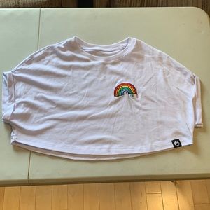 Womens rainbow crop top size small/medium